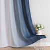 Estelar Textiler Navy Blue and Greyish White Blackout Curtains 108