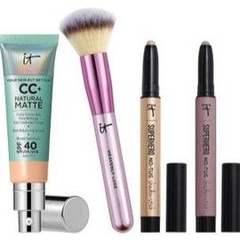 IT Cosmetics CC+ Cream Natural Matte SPF40 4-Piece Collection:_Light Medium