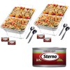 Sterno Buffet Kit Disposable Chafing Dish Buffet Set - Chafing