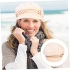COLLBATH 1pc Exquisite Warm Hat Female Knitted Hat Ear Flaps