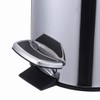 VINNDUNN Soft Close Pedal Bin, 3 Litre, Stainless Steel (Chrome,