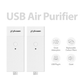 Phrozen USB Air Purifier for Mighty Revo 14K 3D Printer, Compact Activated Carbon Filter for Effective Resin Odor & Fume Reduction in LCD 3D Printing, Essential Accessory for Cleaner Workspace, 2 Pack