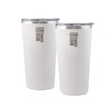 Cambridge Silversmiths White Robert Irvine Insulated 20 oz Highball-Set of