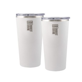 Cambridge Silversmiths White Robert Irvine Insulated 20 oz Highball-Set of 2, 0