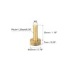 sourcing map Knurled Thumb Screws, M8x30mm Flat Brass Bolts Grip