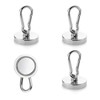 32 mm Neodymium Magnetic Hooks, Pack of 4 Magnetic Hooks,