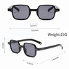 WDZAYXC Small Square Sunglasses for Men and Women, Classic Rectangular