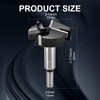 Mollom (57mm|2-1/4") Triple Flute Forstner Drill Bit for Woodworking with