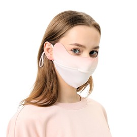 Winter Mask Nose Opened Breathable Balaclava Outdoor Protect Face Cover Reusable Warm Facemask for Skiing Running WLF4T454 Peach