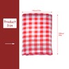 Rumyve Red and White Checkered Table Cloth,Washable Check Fabric Tablecover,Plaid