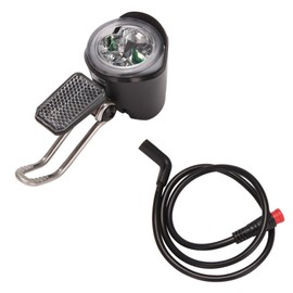 Caoruiy E-Bike Led Headlight 6V 12V 24V 36V 48V 60V Bicycle Light Waterproof Front Headlight Waterproof Connector (2 Pins)