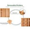 Kootek 6 Pcs Bamboo Drawer Organizer, Kitchen Utensils Storage Boxes