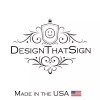 DesignThatSign Waving US American Flag Custom Curb Number Self Adhesive