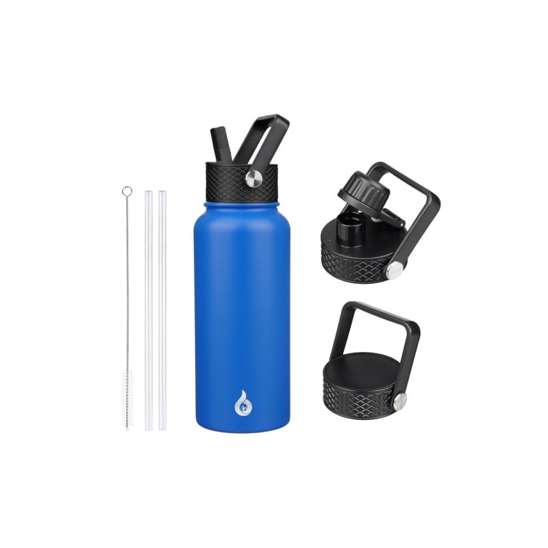 BJPKPK Botellas de Agua Aisladas de Acero Inoxidable 32 onz