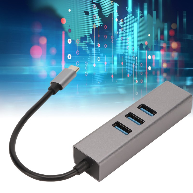 USB C Hub USB C to RJ45 Adapter 5Gbps Plug