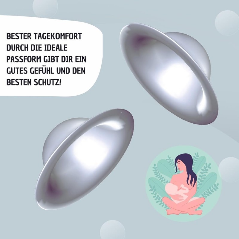 StilliVanilli Pure Pewter Nursing Cap - Provides Instant Protection for