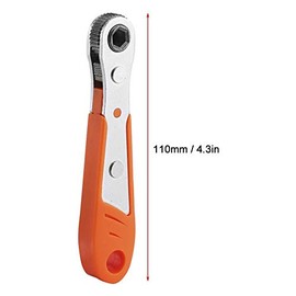 Llave de Trinquete 36 Dientes/4in para TaladroAcero 45# Resistente PVC Ergonomico para Moto Automovil BicicletaHerramienta Manual para Taller Viaje Reparaciones en Casa
