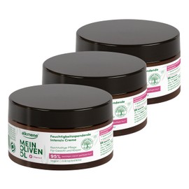 alkmene 3 x Intensive Skin Cream Dry Skin 200 ml - 95% Confirm Intensively Nourished Skin - Cream Dry Skin with Olive Oil - Moisturising Cream Body Men & Women - Moisturising Cream Vegan