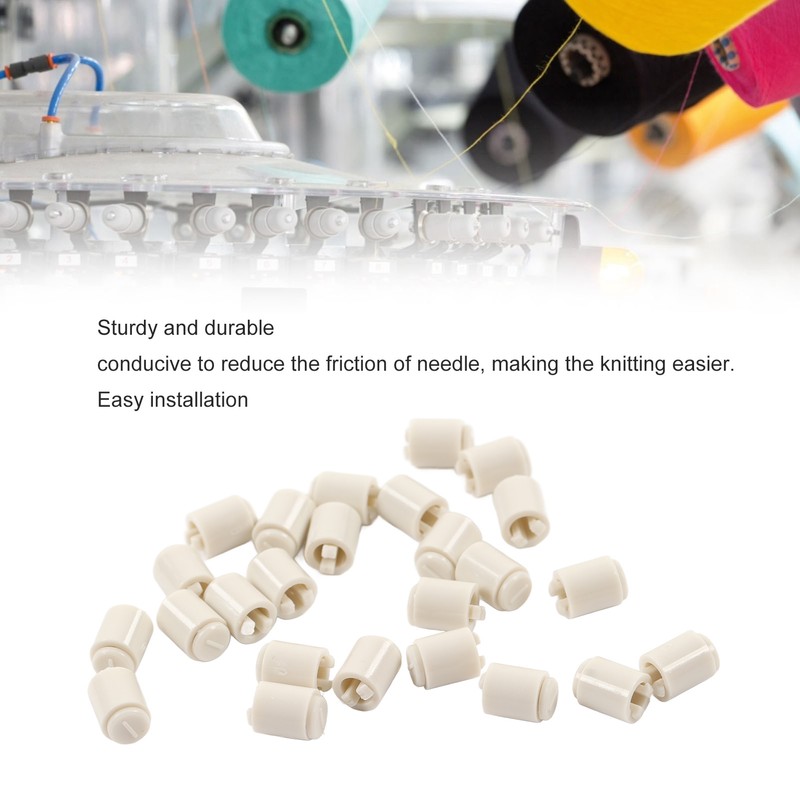 25Pcs LK150 Needle Protector Gray Sturdy Plastic Friction Reduction Knitter