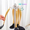Silicone Cooking Utensils Set, 17pcs Kitchen Utensil Set with Rotatable
