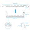 Daily Treasures Magic Metal Hangers Space Saving with 10 Hanger