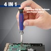 WORKPRO Multi Screwdriver Set 2 Pieces, 6-in-1 Convertible Screwdriver and