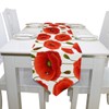 WOOR Double-Sided Poppy Flowers A Table Runner 13 x 90