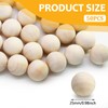 Auvotuis 50 Pcs Round Wooden Balls 1 Inch Unfinished Wooden