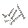 SYDARSYN 126 Pieces M4.2 Self-Tapping Stainless Steel Self Drilling Screw