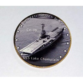 Navy USS Lake Champlain CV-39 Military Challenge Honor Coin