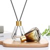 2PCS 60ml/2oz Empty Refillable Glass Diffuser Bottle Diffuser Jars Aromatherapy