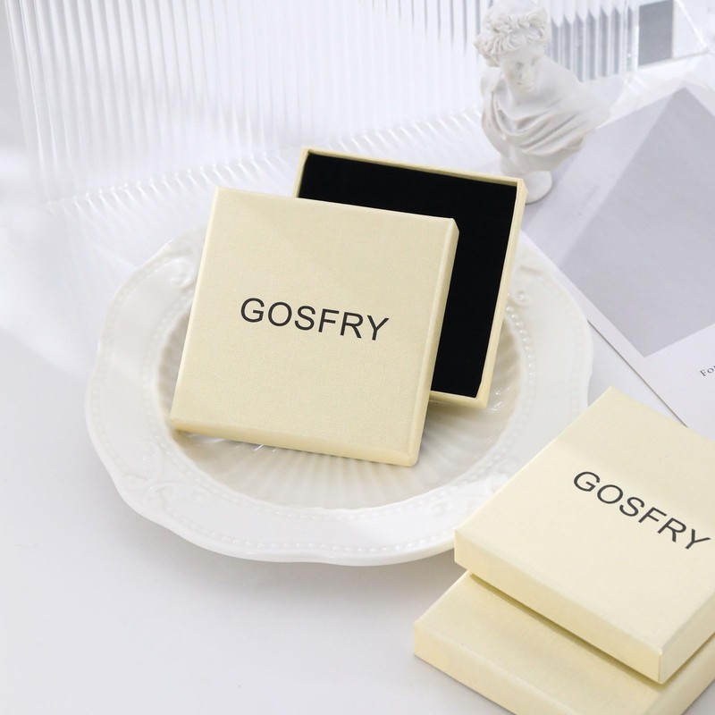 Gosfry Cross Necklace for Women Silver Plated Dainty Crucifix Pendant