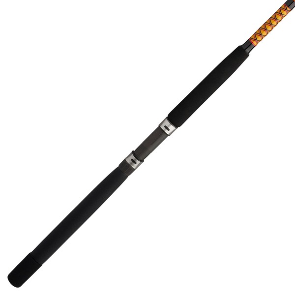 Ugly Stik Bigwater Conventional Fishing Rod, Black/Red/Yellow, 9' - Medium