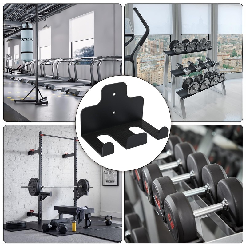 aleawol Vertical Barbell Bar Wall Hook, Barbell Stand Wall Mount