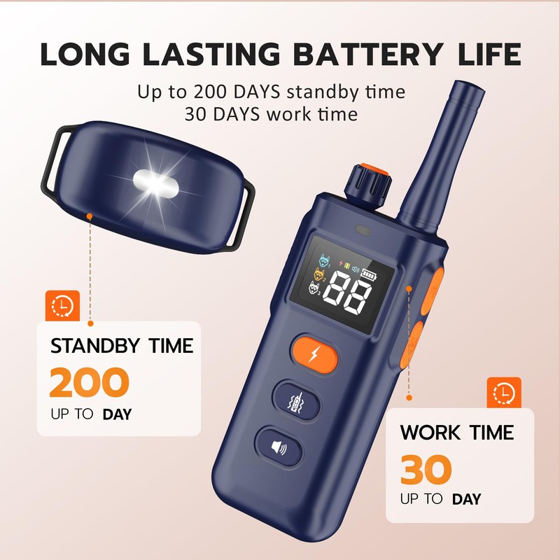 HomeTails Dog Shock Collar with Remote Control - 3000Ft Dog