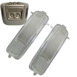 KYYET L&R Roof Map Lamp Cover Compatible with 2003 2004 2005 2006 Ford Expedition Lincoln Navigator Overhead Dome Light Lamp Lens