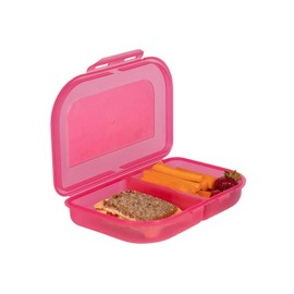 School-Mood Lunch Box for School, Approx. 23 x 4 x 15 cm (Pink)