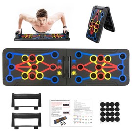 Anluomafuy Push-Up Board, Push-Up Board, Foldable, Full Body Training & Effective Pushups, Indoor & Outdoor, Fitness Equipment for Home, Suitable for Home Fitness & Pushups
