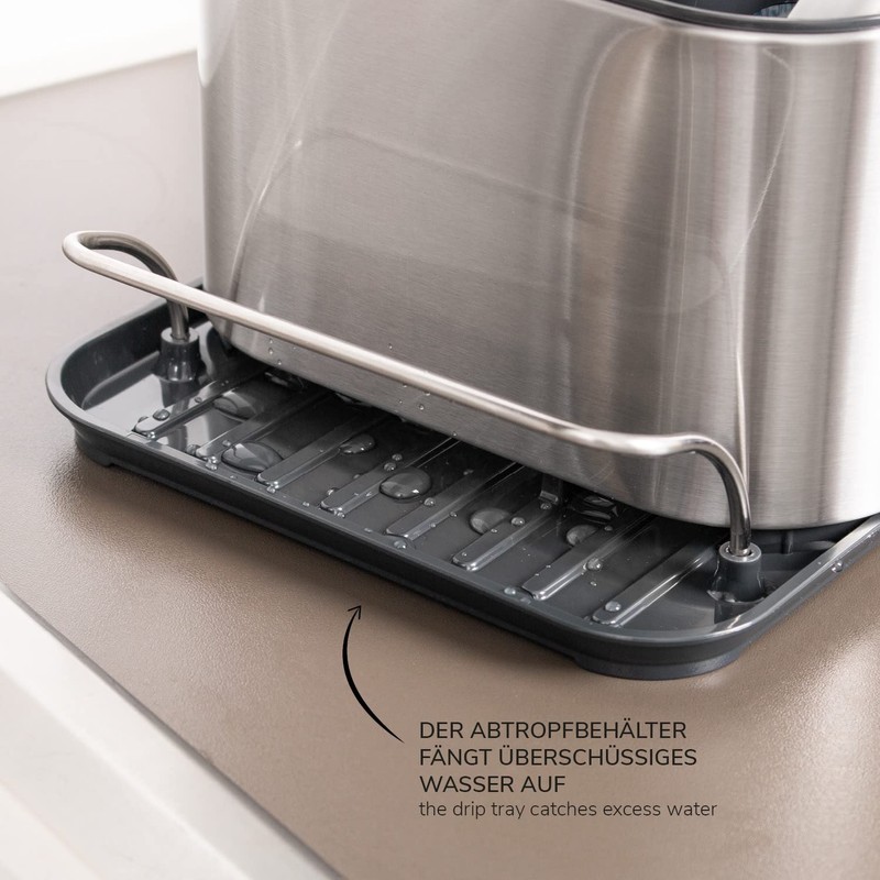 bremermann Sink Organizer with Sponge Holder and Dish Brush Holder,