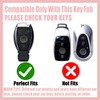 Rayslesan Key Fob Cover with Leather Holder Compatible with Airtag/RFID,Compatible