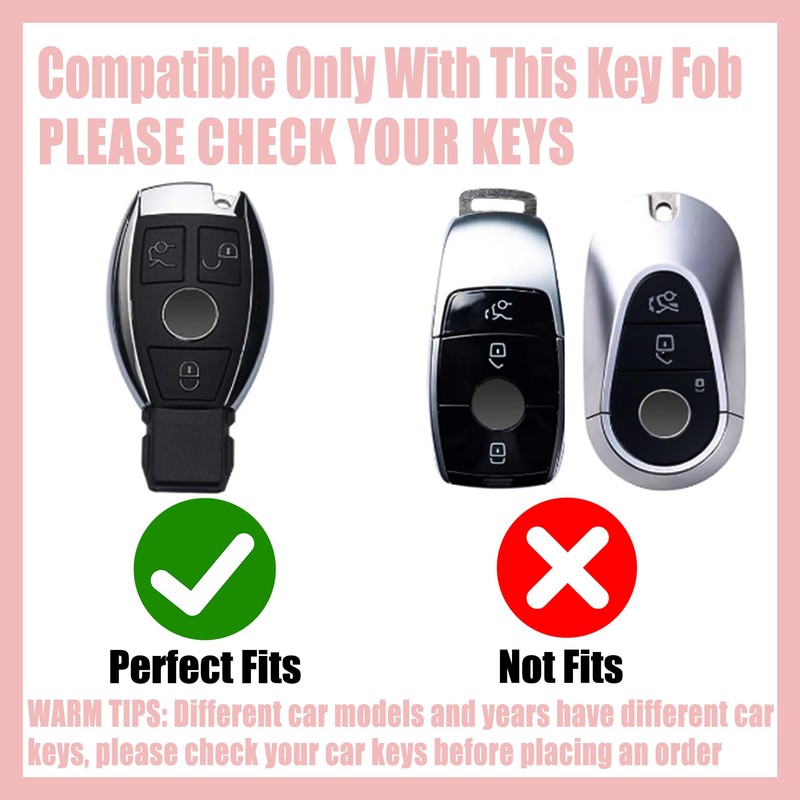 Rayslesan Key Fob Cover with Leather Holder Compatible with Airtag/RFID,Compatible
