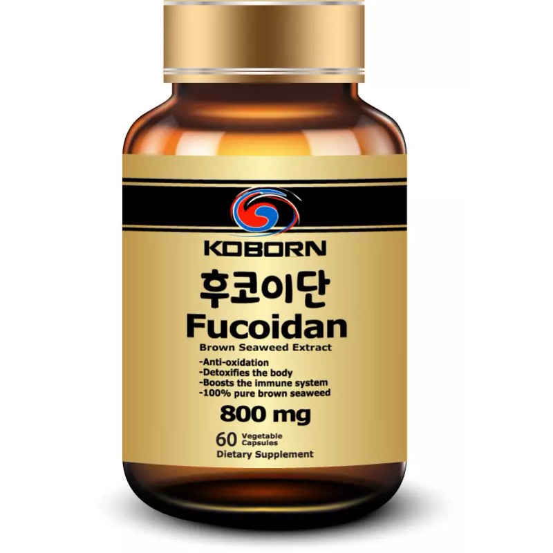 100% Pure Fucoidan, Antioxidation, Detoxifies Body, Boosts Immune System, 100%