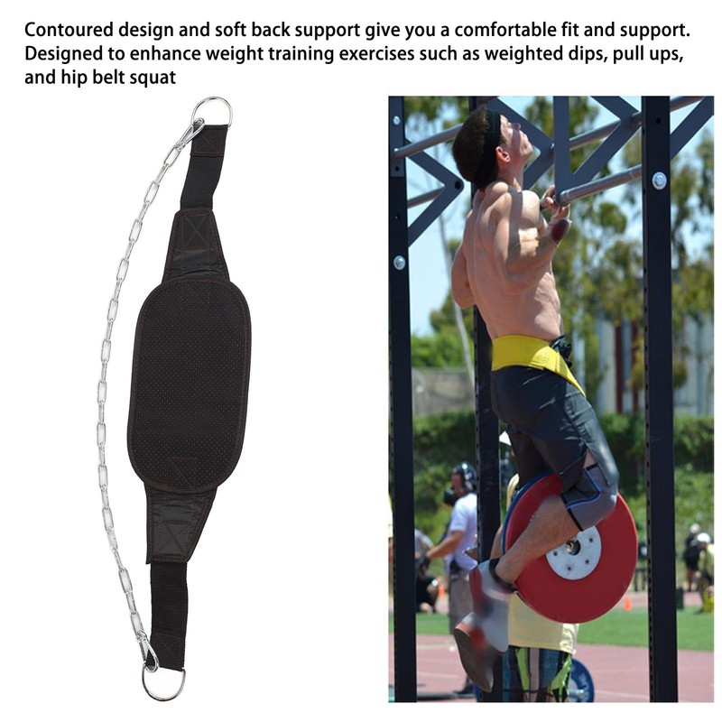 Weighted Dip Belt With Thickened Chain Strength Training for Pull