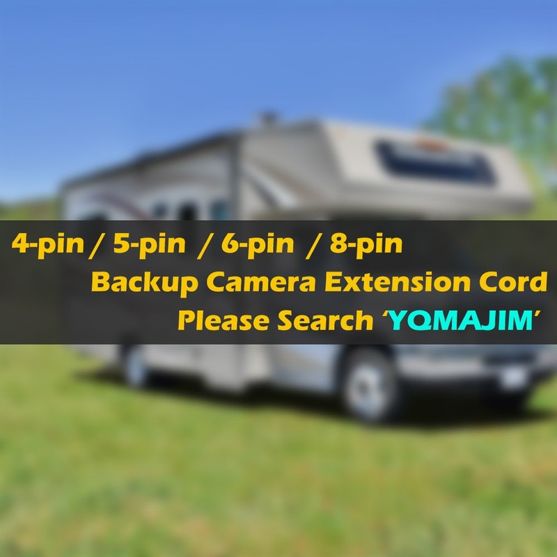 YQMAJIM Backup Camera Extension Cable,4 Pin 15.5 Ft Dash Cam