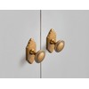Goo-Ki Antique Brass Cabinet Knobs with Backplate Zinc Alloy Kitchen