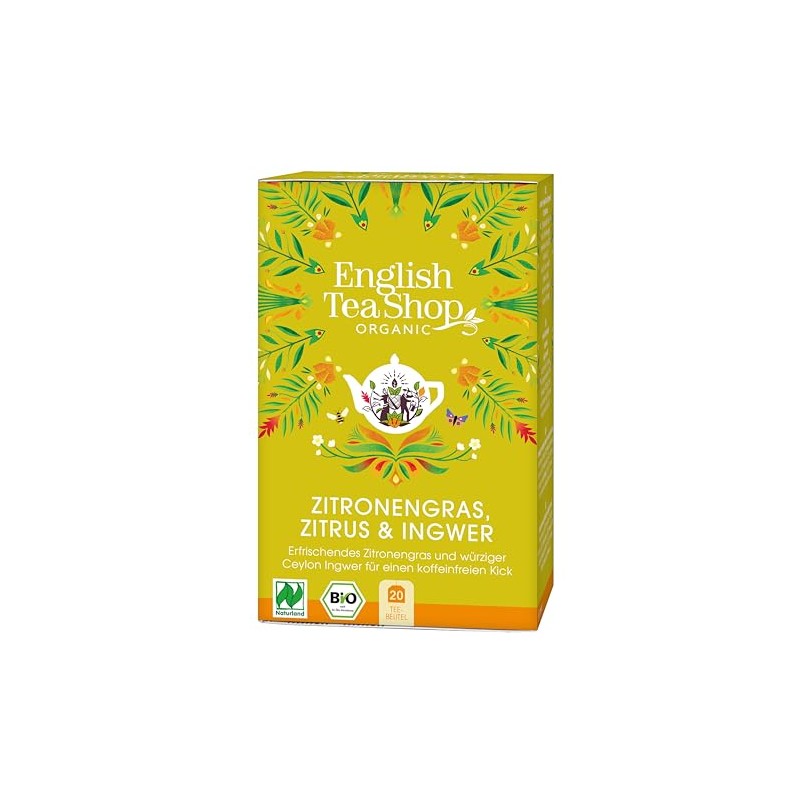 English Tea Shop Lemongrass Ginger & Citrus Fruits Organic ,20
