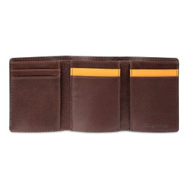 Tommy Bahama Men's Compact Trifold Leather Wallet, Brown, One Size