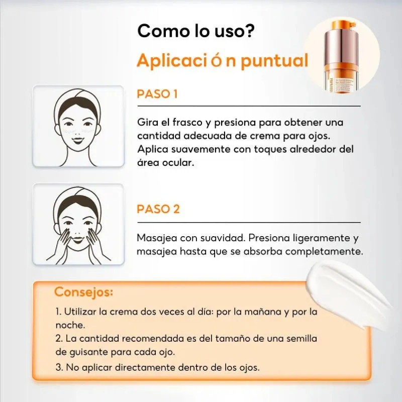 Crema De Cuidado Eficaz Para Bolsas Y Ojeras 1pcs