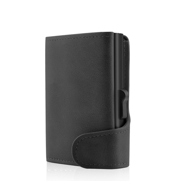 Texsens-Card-Holder-Wallet-for-Men-Women, RFID Blocking Slim Pop up Credit Card Case with