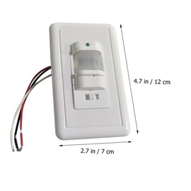 Operitacx Infrarot-Sensorschalter Praktischer Sensor Infrarotsensor Lichtregler Körpersensor einstellbar Deckenleuchte Bewegungsdetektor Abs Weiß